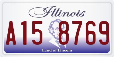 IL license plate A158769