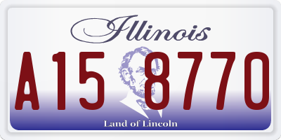 IL license plate A158770