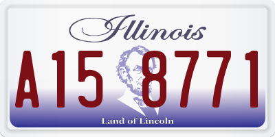 IL license plate A158771