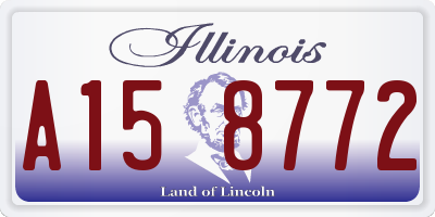 IL license plate A158772