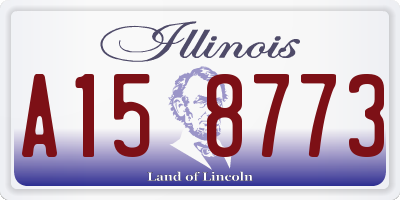 IL license plate A158773