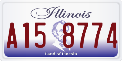 IL license plate A158774