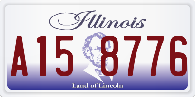 IL license plate A158776