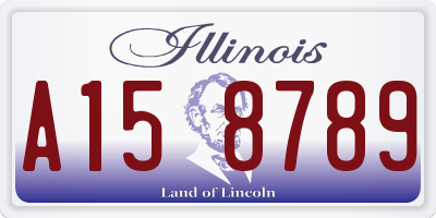 IL license plate A158789