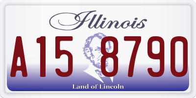 IL license plate A158790