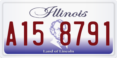 IL license plate A158791