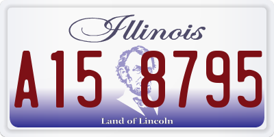 IL license plate A158795