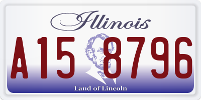 IL license plate A158796
