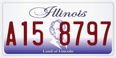 IL license plate A158797