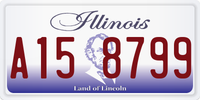IL license plate A158799