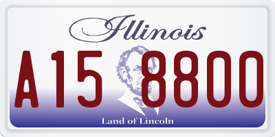 IL license plate A158800