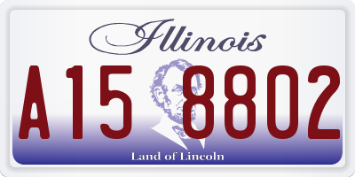 IL license plate A158802