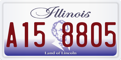 IL license plate A158805