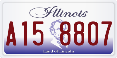 IL license plate A158807