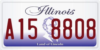 IL license plate A158808