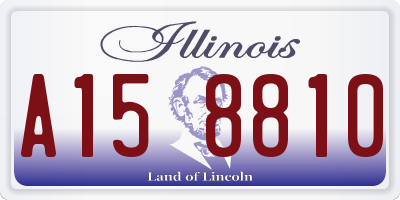 IL license plate A158810