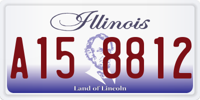 IL license plate A158812