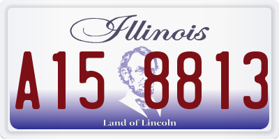 IL license plate A158813