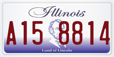 IL license plate A158814