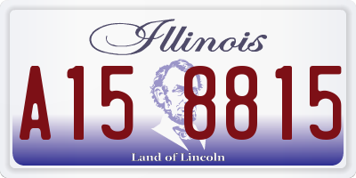 IL license plate A158815