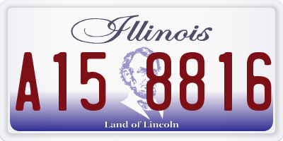 IL license plate A158816