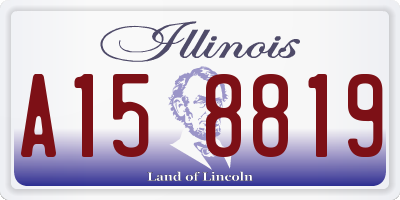 IL license plate A158819