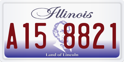 IL license plate A158821