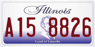 IL license plate A158826