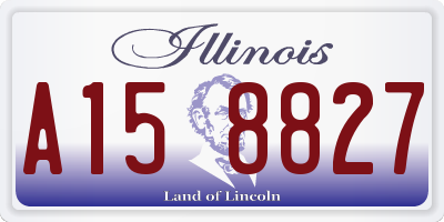 IL license plate A158827
