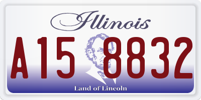 IL license plate A158832