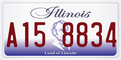 IL license plate A158834
