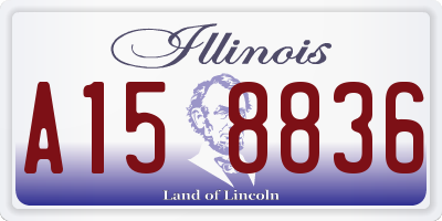 IL license plate A158836