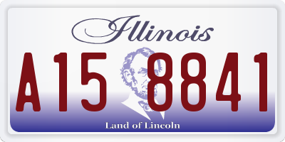 IL license plate A158841