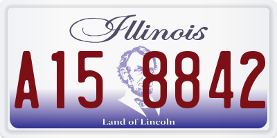 IL license plate A158842