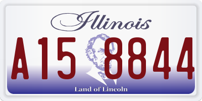 IL license plate A158844