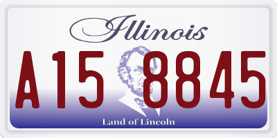 IL license plate A158845