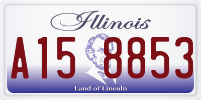 IL license plate A158853