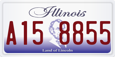 IL license plate A158855