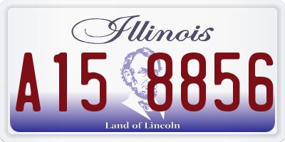 IL license plate A158856
