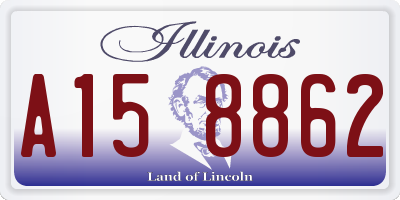 IL license plate A158862