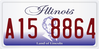 IL license plate A158864