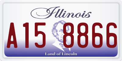 IL license plate A158866