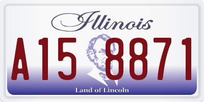 IL license plate A158871