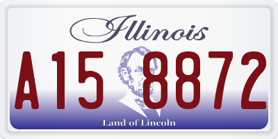 IL license plate A158872