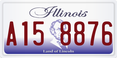 IL license plate A158876
