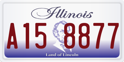 IL license plate A158877