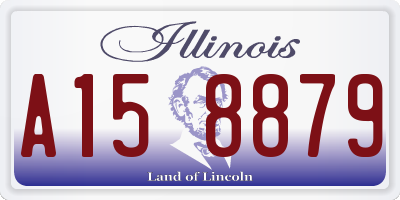 IL license plate A158879