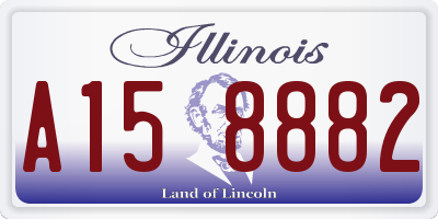 IL license plate A158882