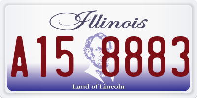 IL license plate A158883