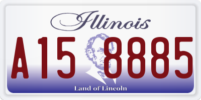 IL license plate A158885